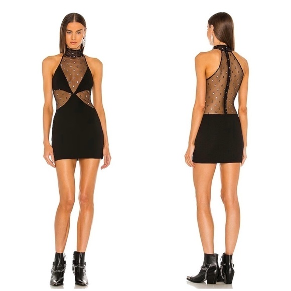 Dundas x Revolve Joey Mini Dress in Black XS - Picture 1 of 11